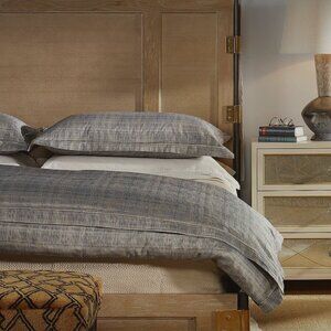 Peacock Alley Biagio King Duvet and 2 King Shams, Custom Made Fine Bedding Linen